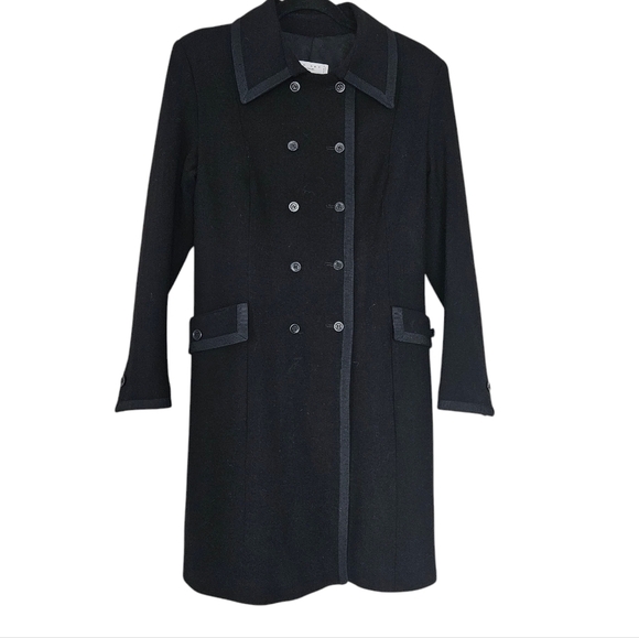 Twin-Set by Simona Barbieri Black Double-Breasted Women's Coat size L - Picture 1 of 14